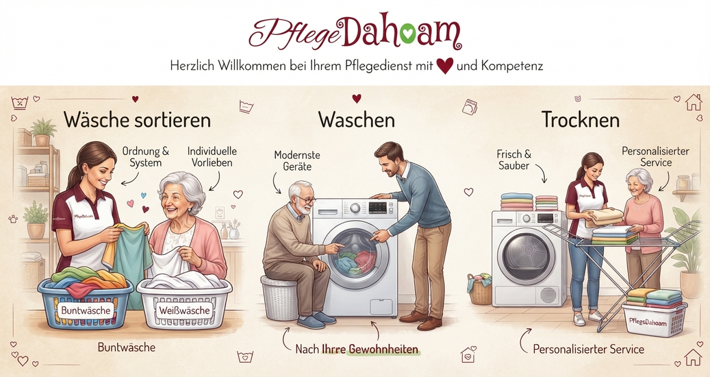 Wäschekorb neben Waschmaschine